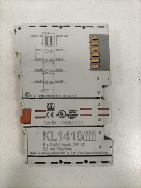KL1418 Beckhoff 8 X Digital Input, 24V DC