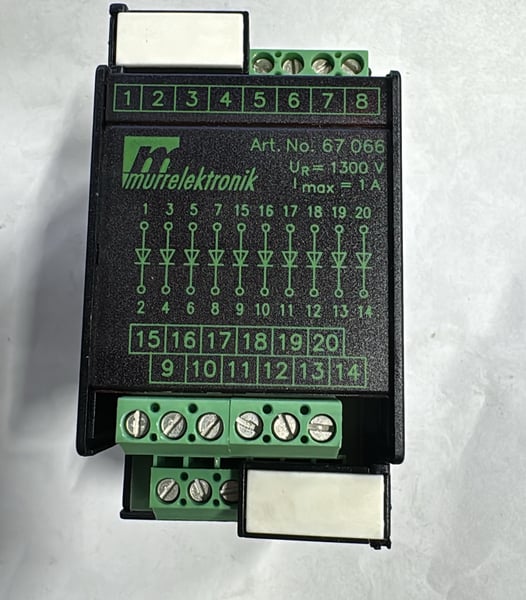 67 066 Murrelektronik 10-Channel Flyback Diode Protection Module