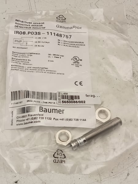 IR08.P03S-11148757 Baumer Inductive Sensor