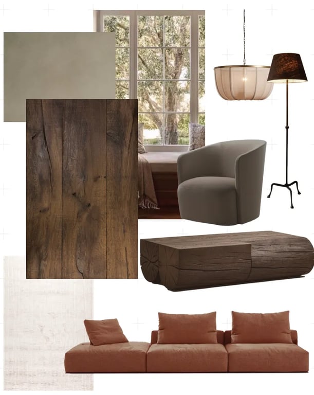 Collage of selected furniture and timber samples