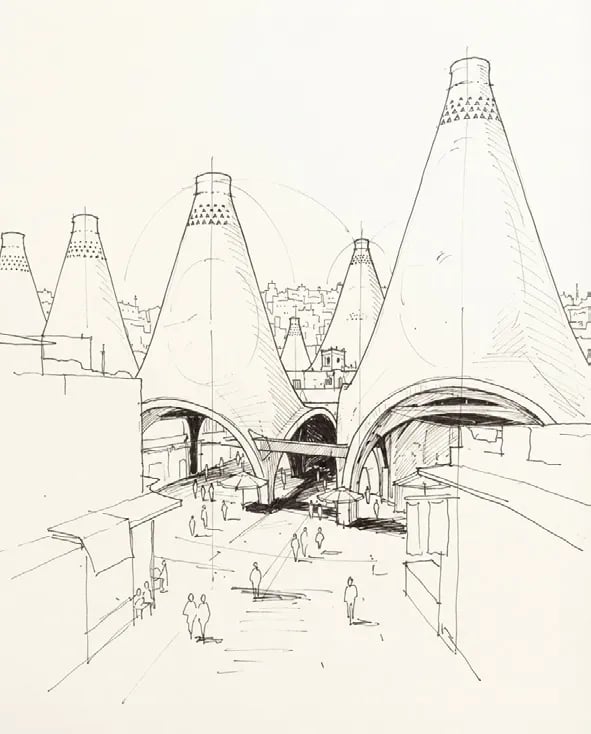 Line sketch of the cone market