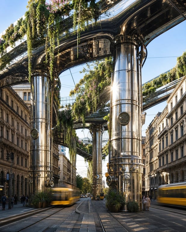 Crema Macchina — elevated park — architectural concept study