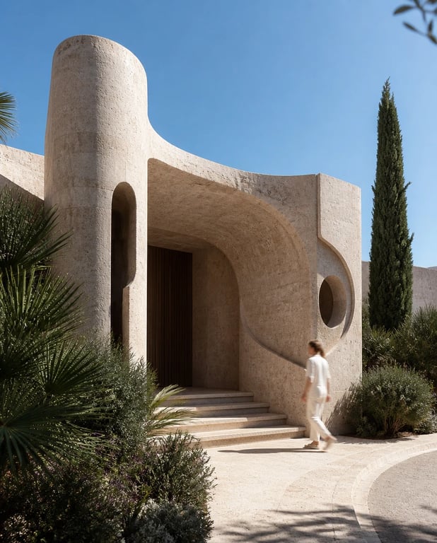 Limestone Space-Age — architectural concept study