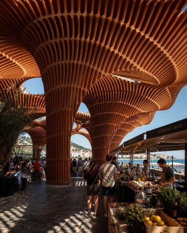 Naples food market — architectural concept study