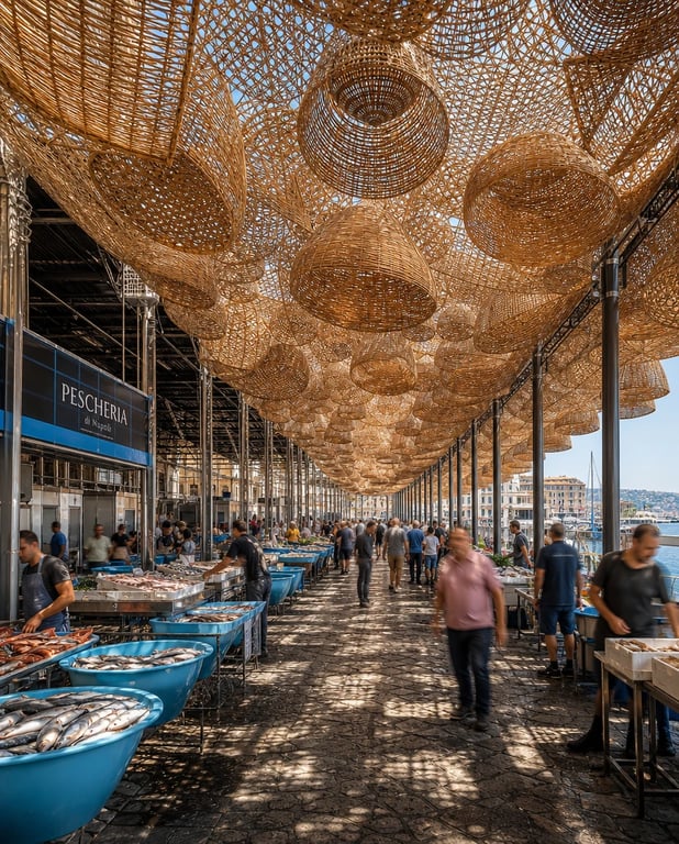 Woven market canopy — architectural concept study