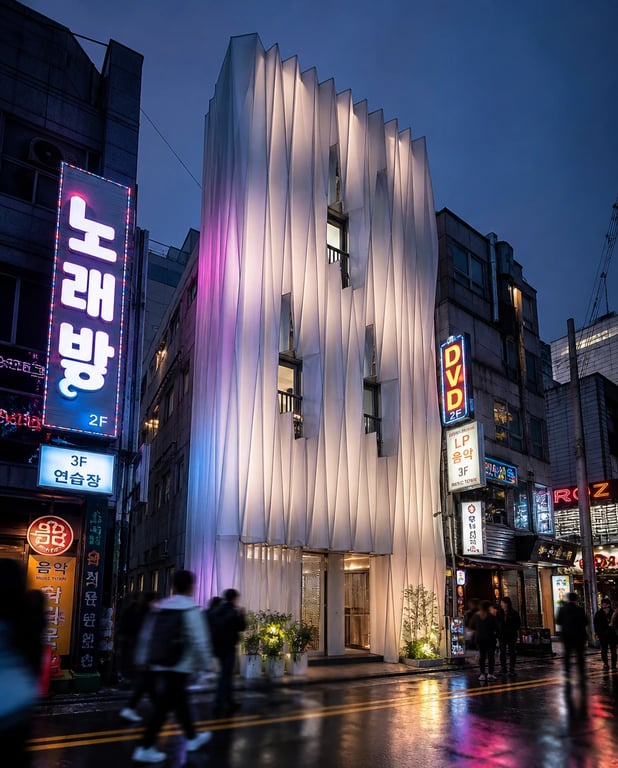Hanji Pleat — architectural concept study