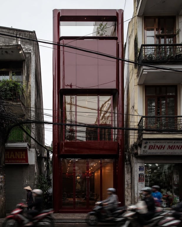 Oxblood Mirror — architectural concept study