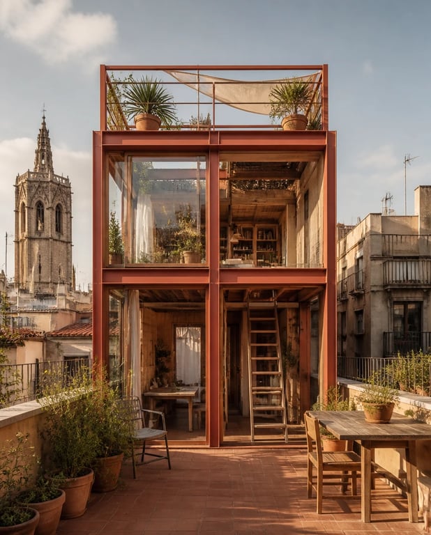 Terracotta Frame — architectural concept study
