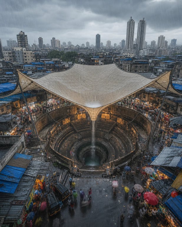 Monsoon market — architectural concept study