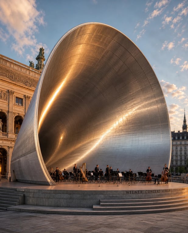 Vienna concert shell — architectural concept study