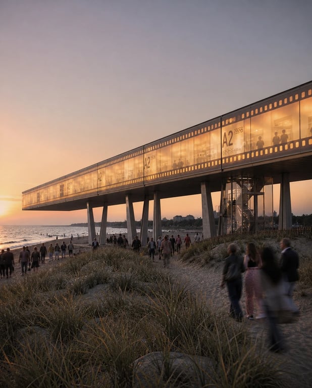 Celluloid film archive — architectural concept study
