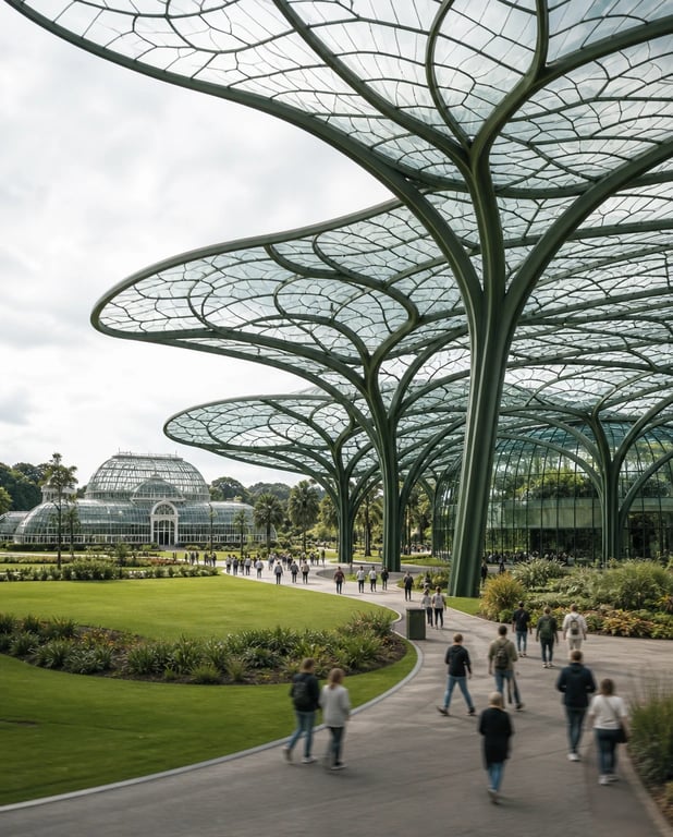 Lily-pad greenhouse — architectural concept study