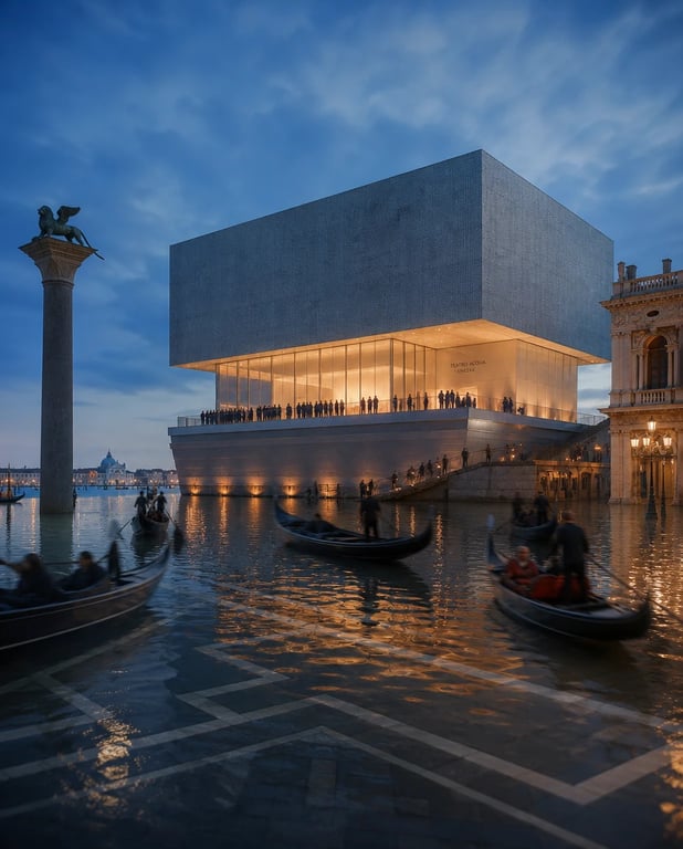 Amphibious concert hall — architectural concept study