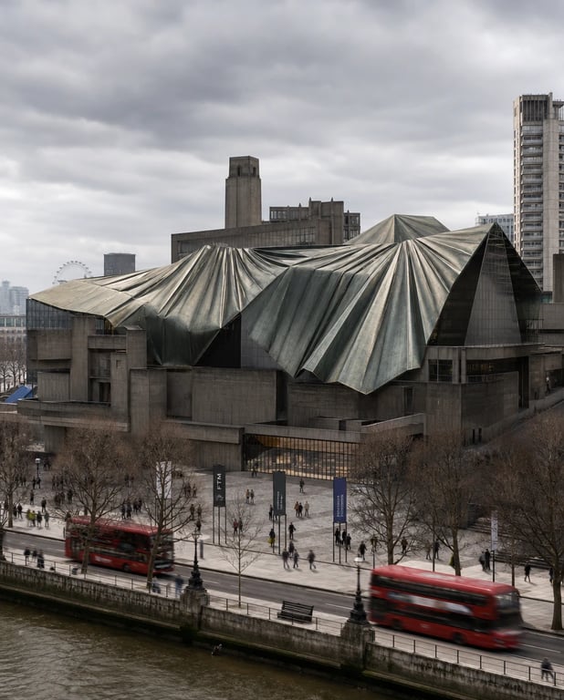 Pleated textiles museum — architectural concept study
