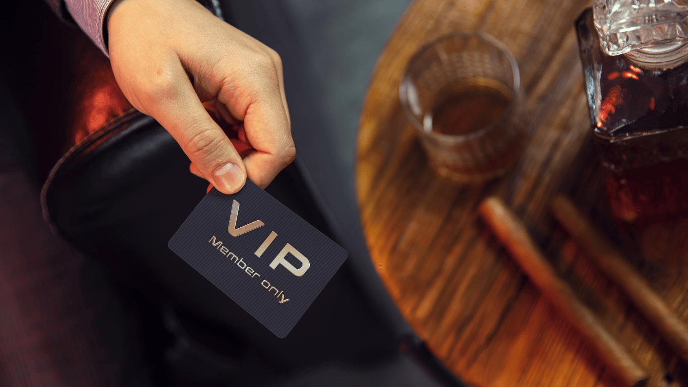 VIP membership card representing advanced investor plans