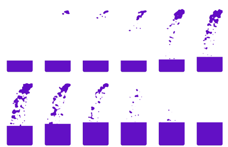 Physiksimulation mit Matter zur Visualisierung der Packplanung (Zeitraffer)