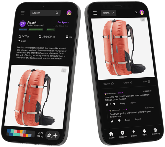 Darstellung eines Posts mit Nutzerfeedback in Parley