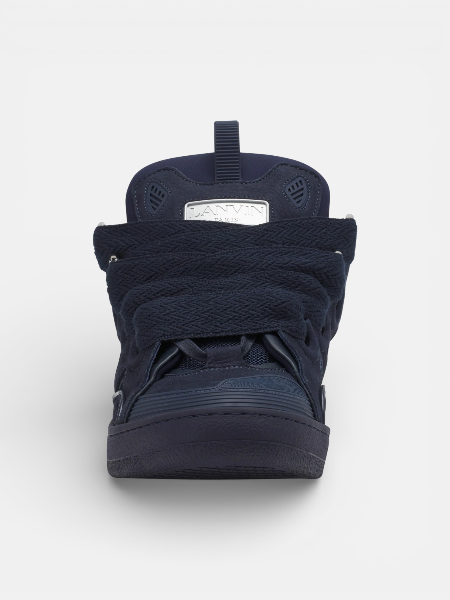 Lanvin Lanvin Curb Sneaker Navy Blue – detail view in premium quality with AA+ craftsmanship