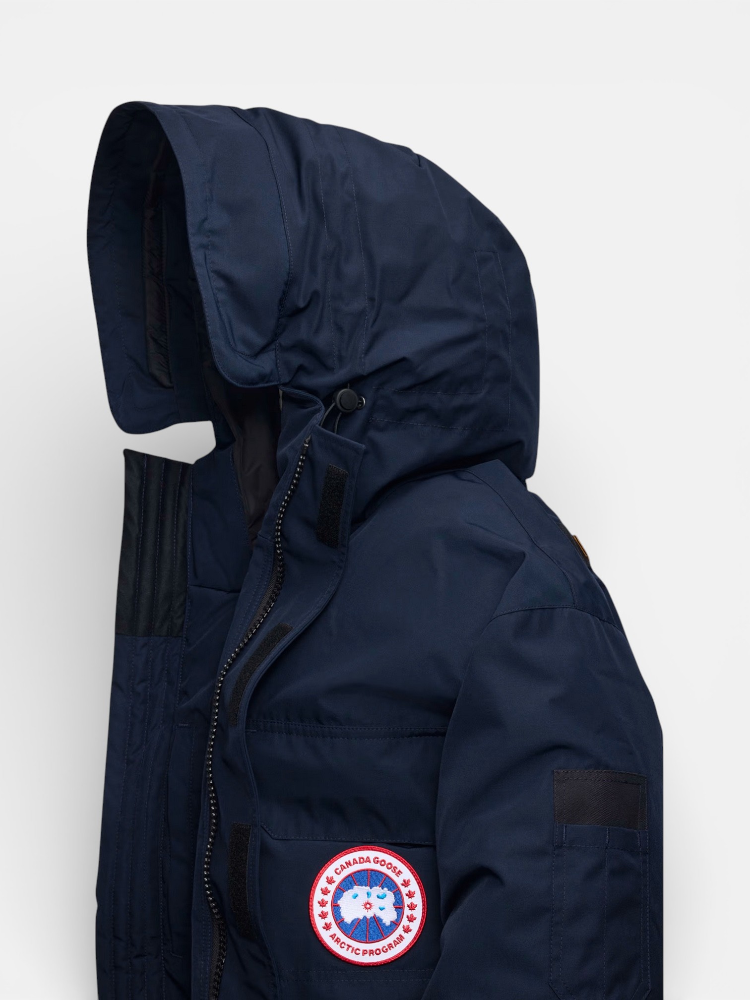 Canada Canada Goose Expedition Parka Atlantic Navy – side profile view in premium quality with AA+ craftsmanship
