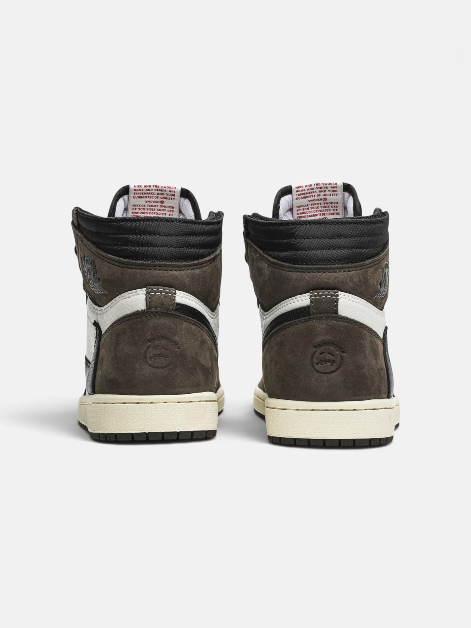 Jordan Jordan 1 Retro High OG SP Travis Scott Mocha – back view in premium quality with AA+ craftsmanship