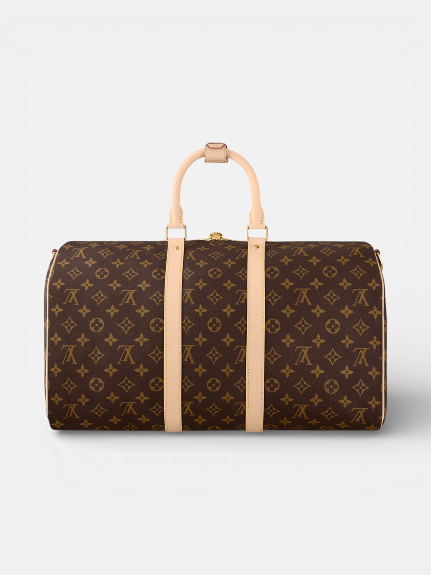 Louis Louis Vuitton Keepall 45 Monogram Canvas – detail view in premium quality with AA+ craftsmanship