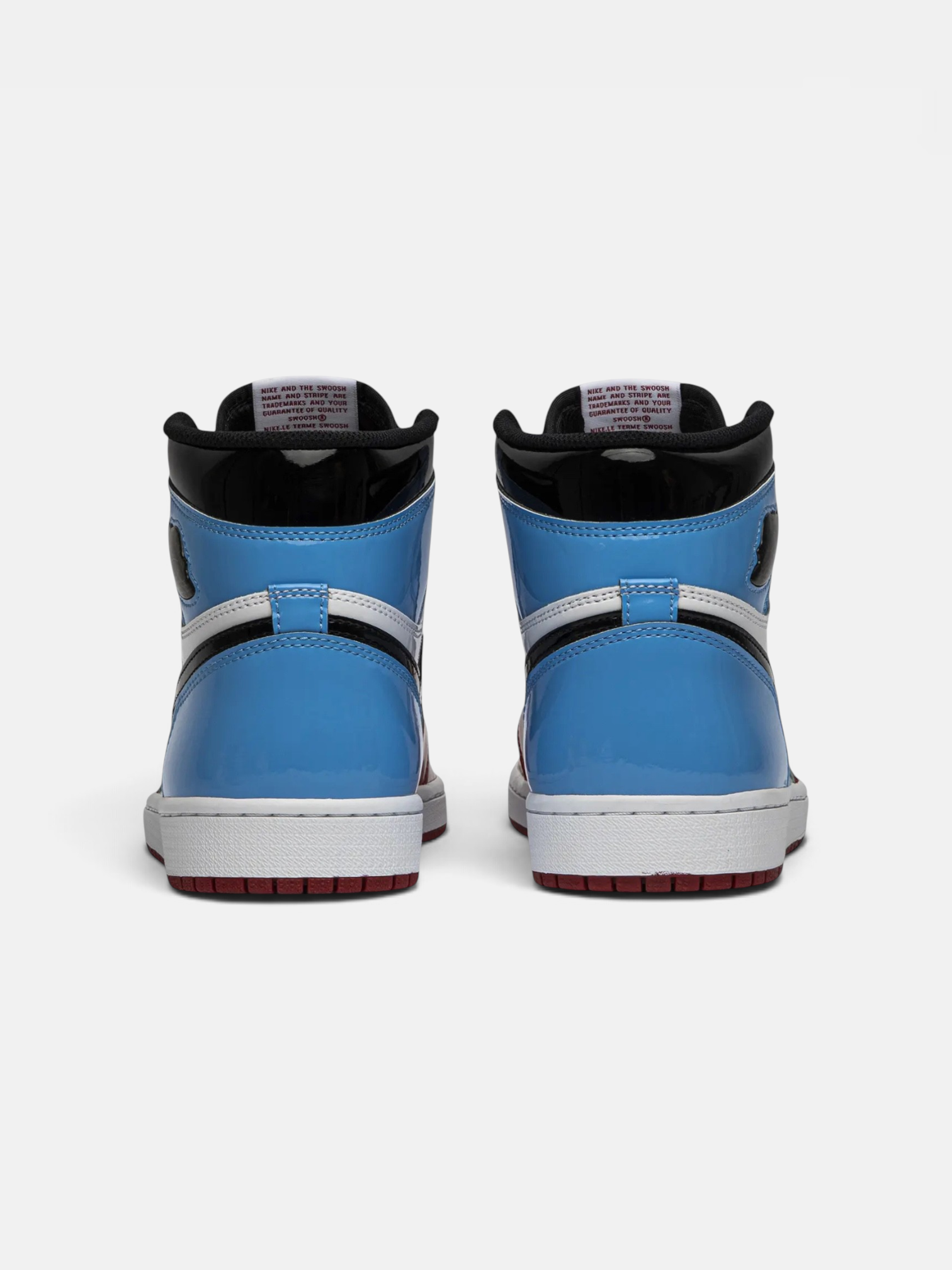 Jordan Jordan 1 Retro High Fearless UNC Chicago – back view in premium quality with AA+ craftsmanship