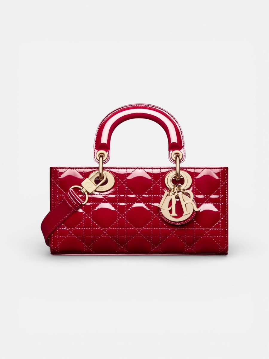 Dior Small Lady D-Joy Bag Cherry Red
