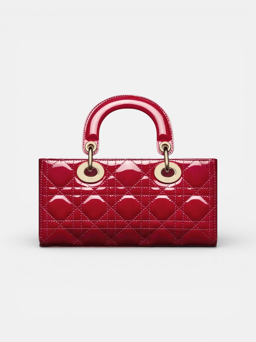 Dior Small Lady D-Joy Bag Cherry Red - Preview
