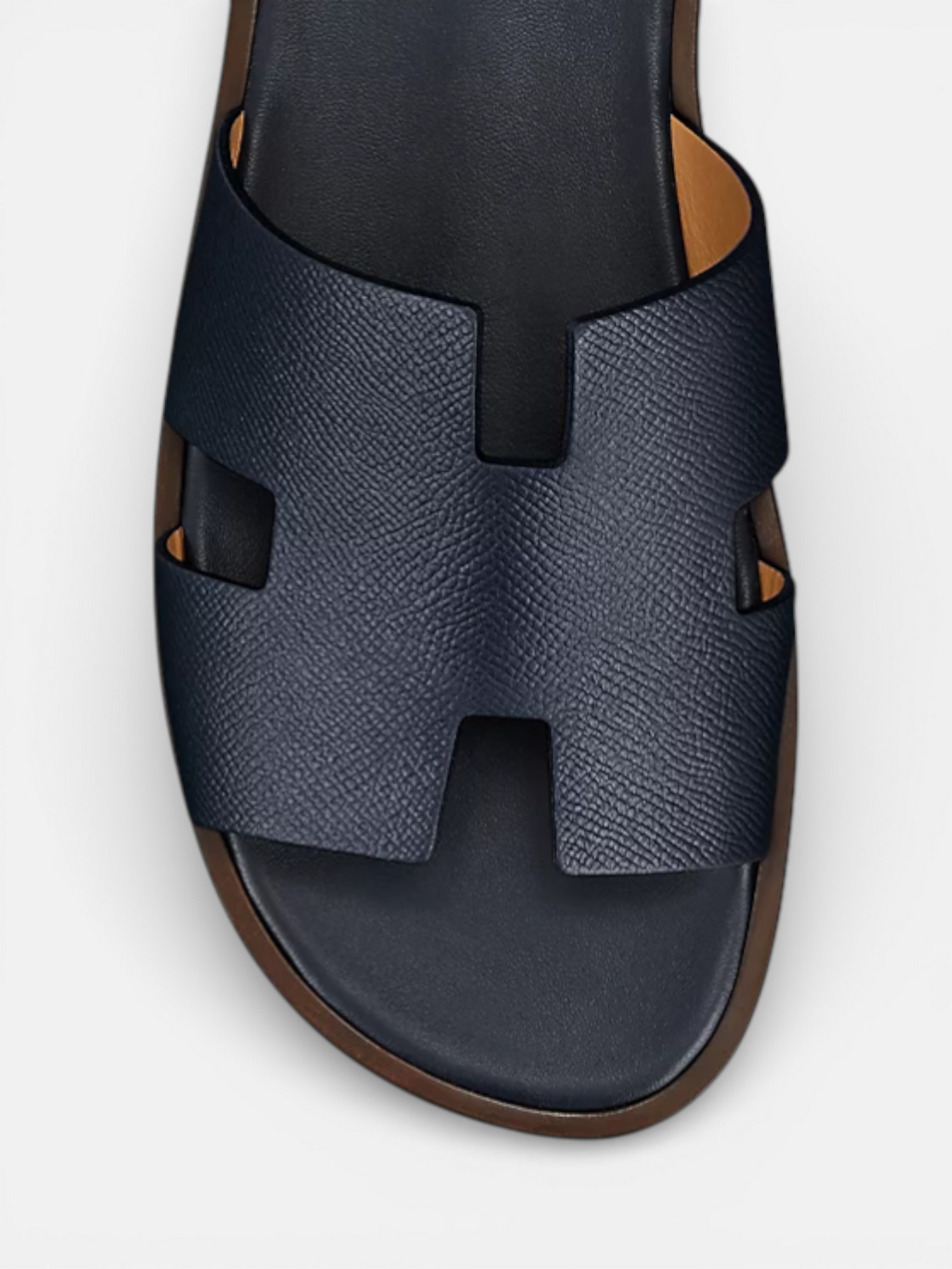 Hermes Hermes Izmir Sandal Marine – back view in premium quality with AA+ craftsmanship