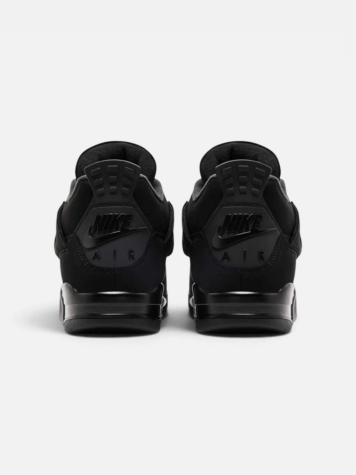 Jordan Jordan 4 Retro Black Cat – back view in premium quality with AA+ craftsmanship