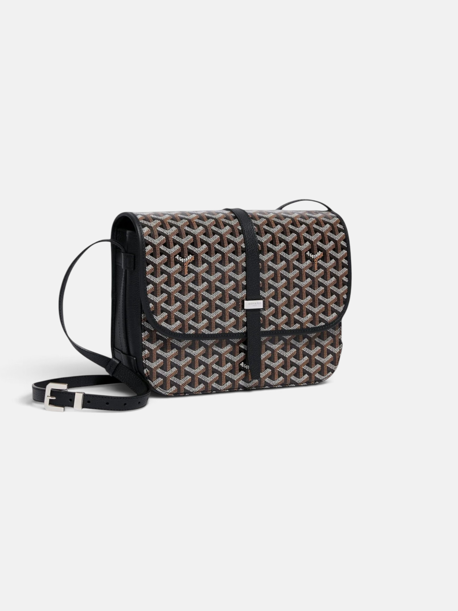Goyard Goyard Belvedere MM Bag Black – back view in premium quality with AA+ craftsmanship