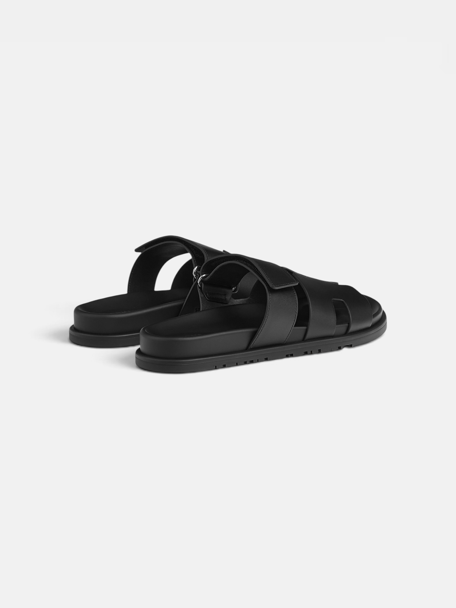 Hermes Hermes Chypre Sandal Noir – close-up detail view in premium quality with AA+ craftsmanship