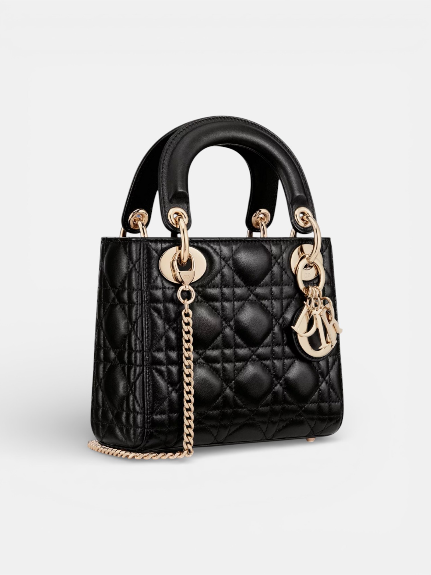 Dior Dior Lady Black Leather – close-up detail view in premium quality with AA+ craftsmanship