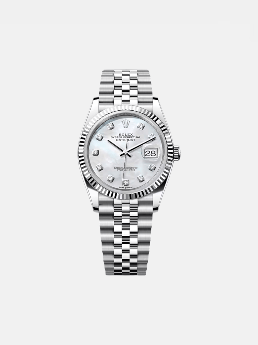 Rolex Dayjust 36 126234 Pearl Diamonds Dial