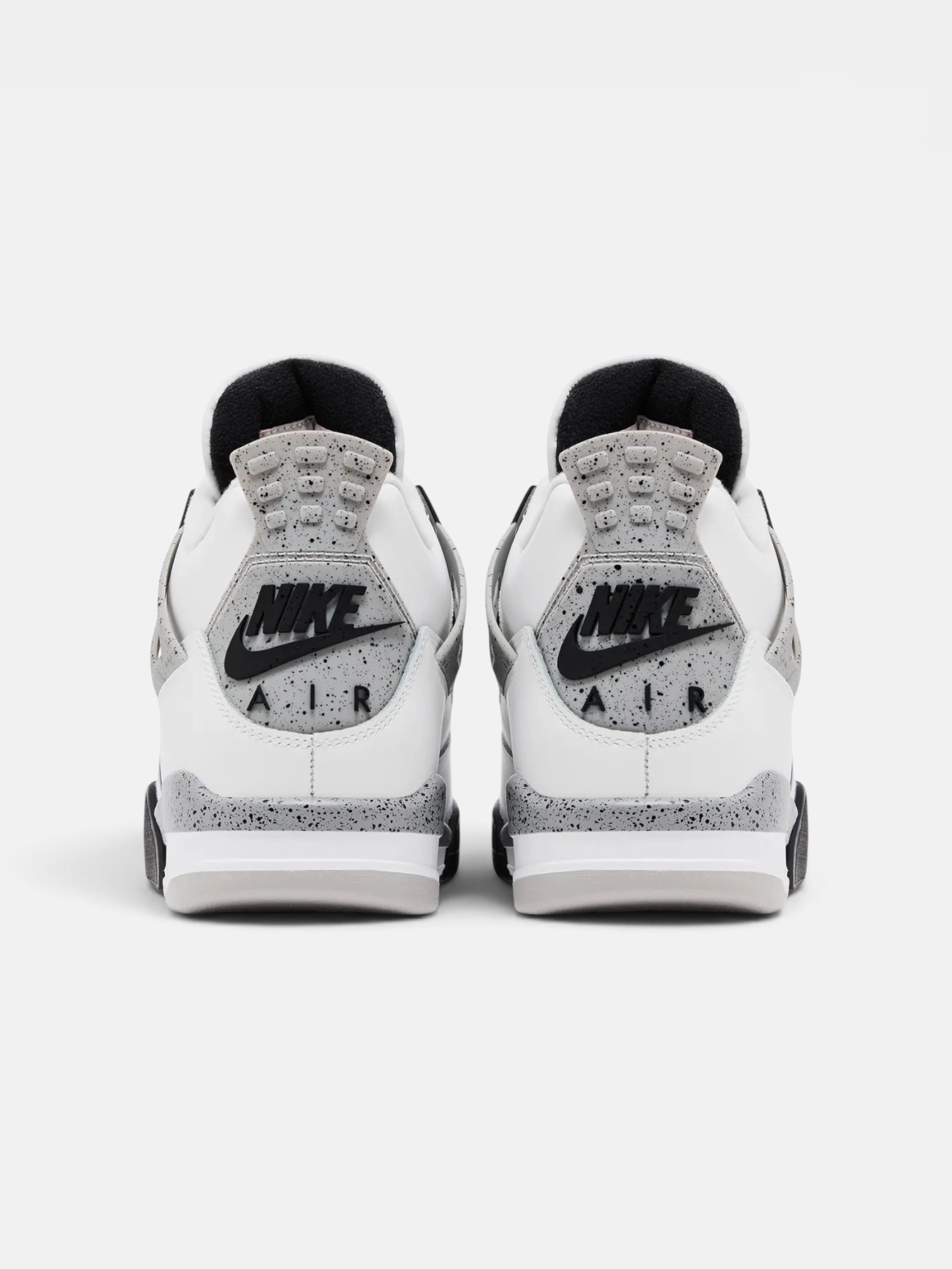 Jordan Jordan 4 Retro White Cement – back view in premium quality with AA+ craftsmanship