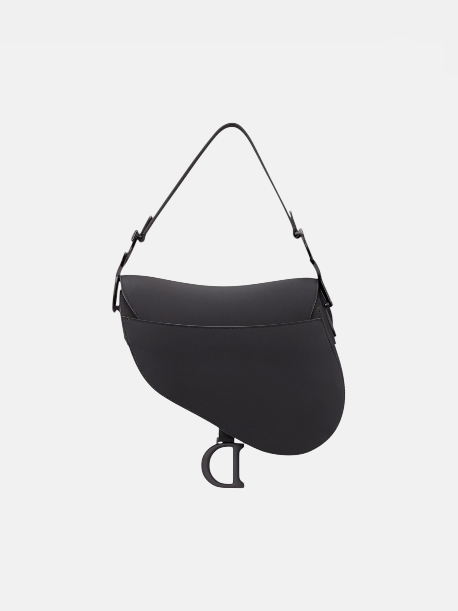 Dior Dior Saddle Bag Black Ultramatte – side profile view in premium quality with AA+ craftsmanship