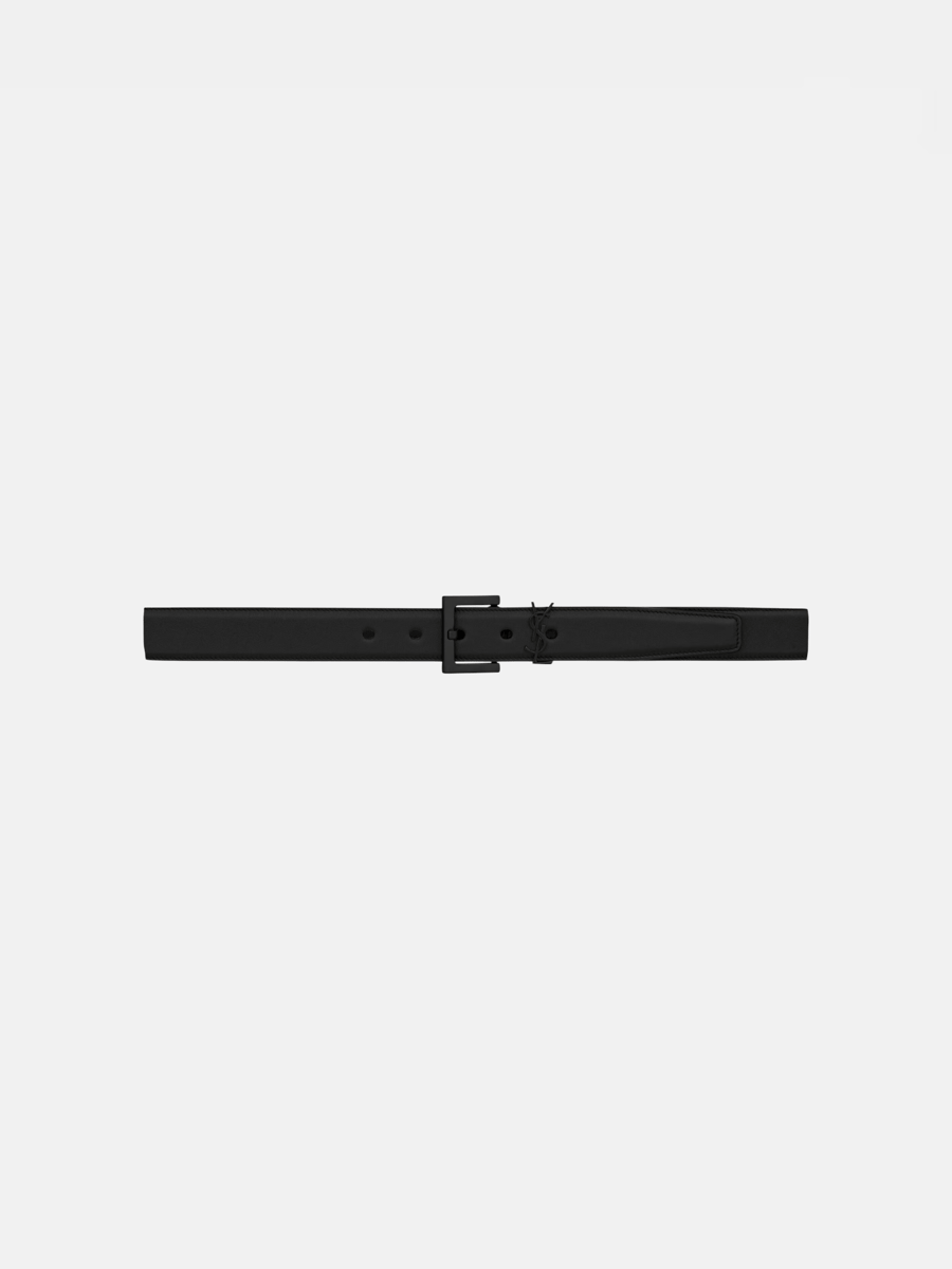 YSL Cassandre Belt Full Black
