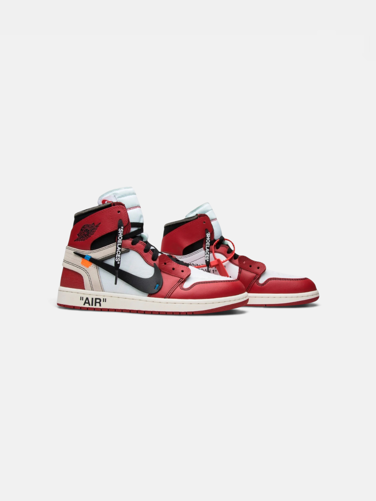 Jordan Jordan 1 Retro High OG Chicago x Off-White – detail view in premium quality with AA+ craftsmanship