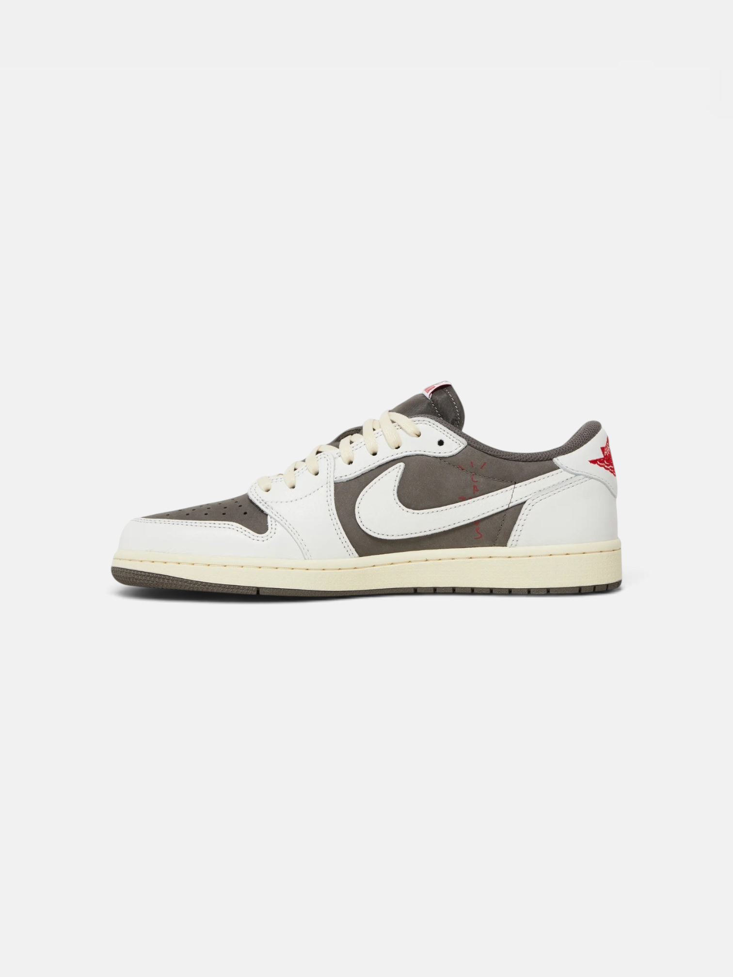 Jordan Jordan 1 Retro Low OG SP Travis Scott Reverse Mocha – side profile view in premium quality with AA+ craftsmanship