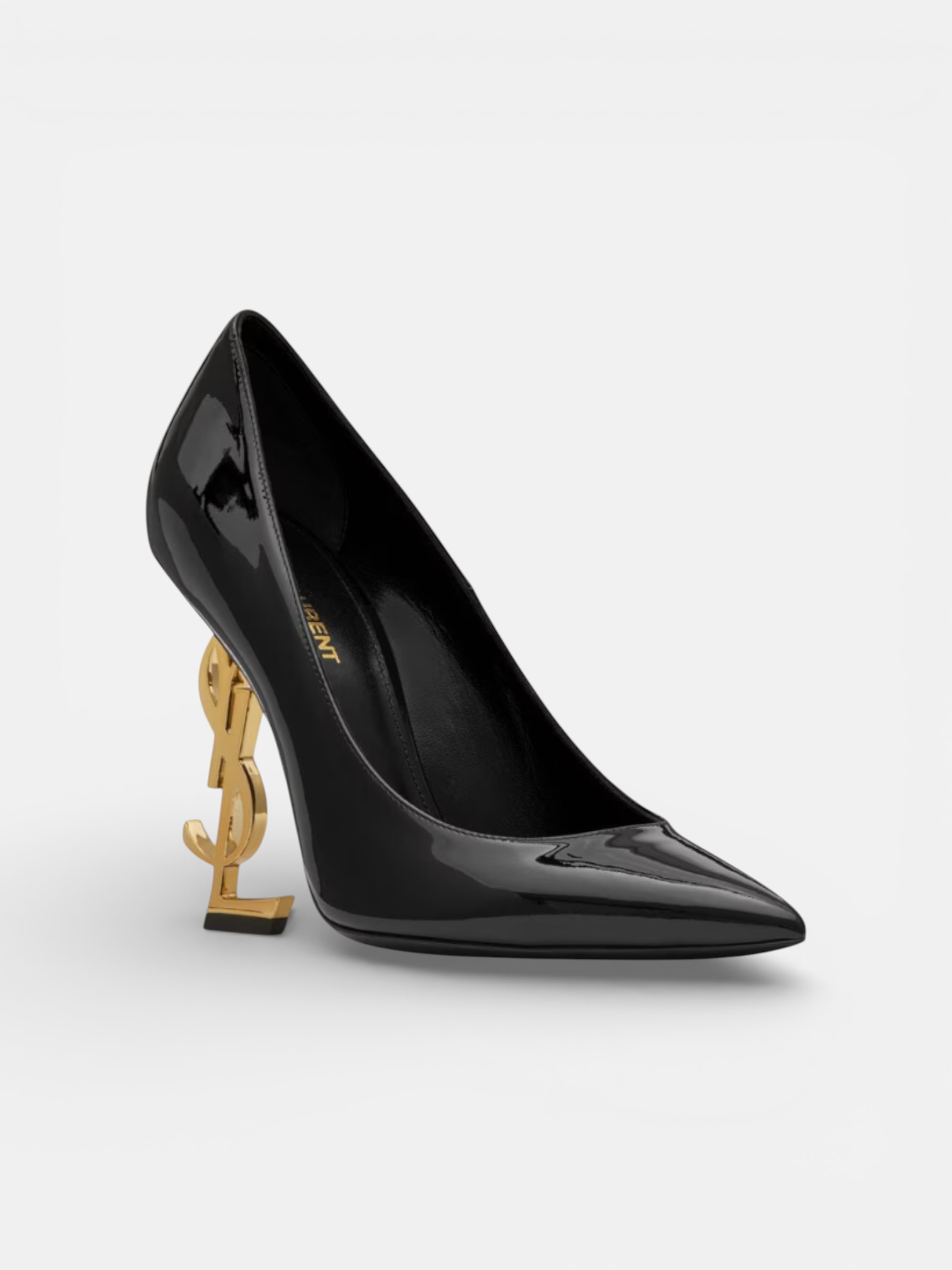 YSL YSL Opyum Pumps in Patent Leather Gold – close-up detail view in premium quality with AA+ craftsmanship