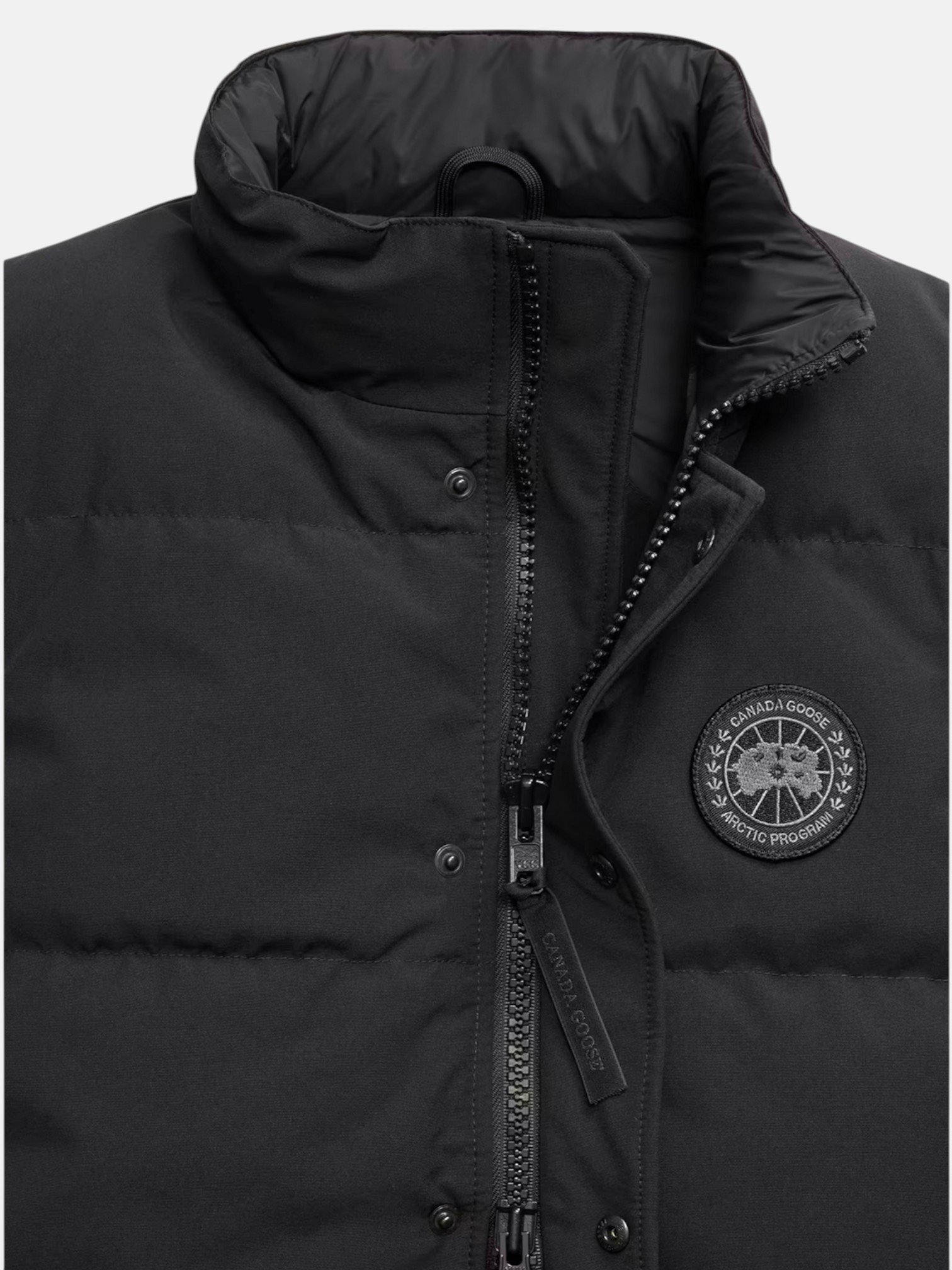 Canada Canada Goose Vest Black Badge – side profile view in premium quality with AA+ craftsmanship
