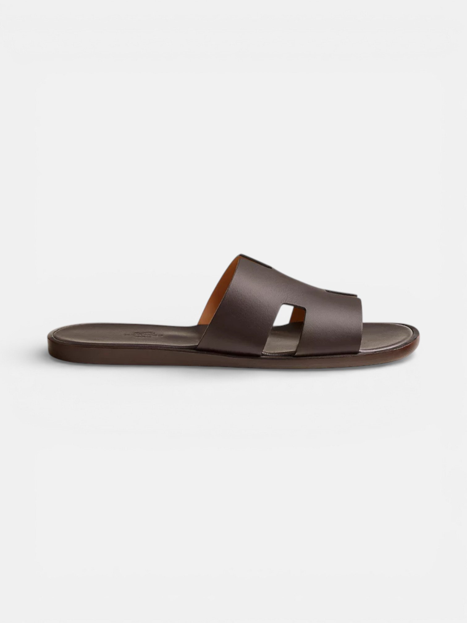 Hermes Hermes Izmir Sandal Moka – side profile view in premium quality with AA+ craftsmanship