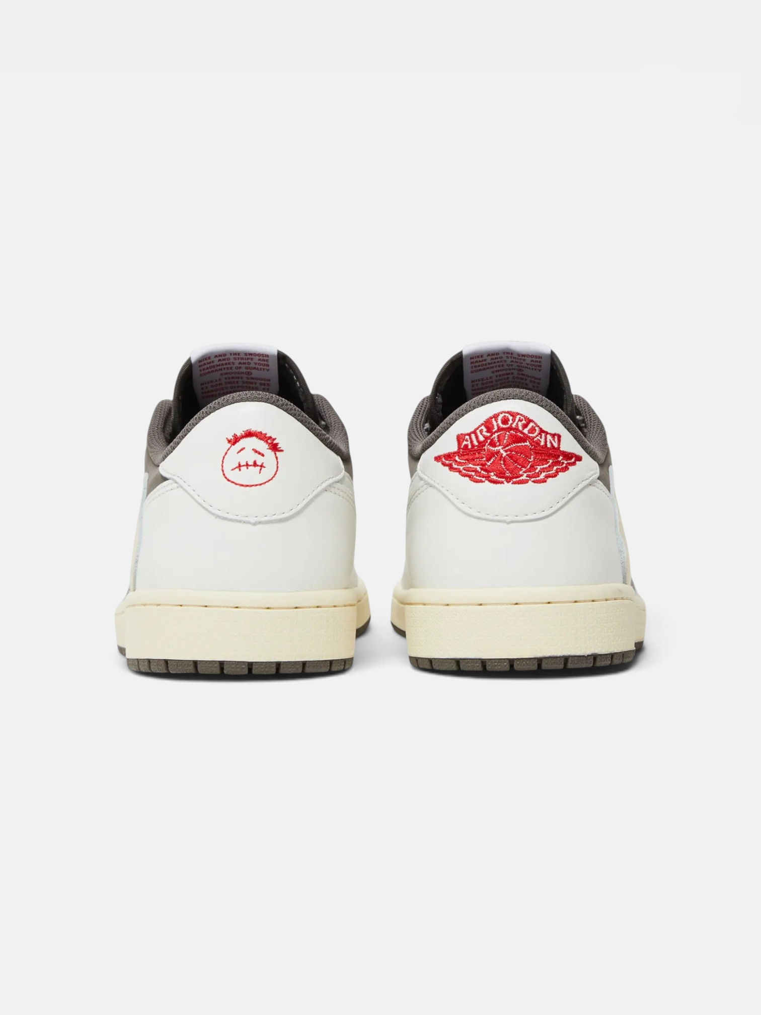 Jordan Jordan 1 Retro Low OG SP Travis Scott Reverse Mocha – back view in premium quality with AA+ craftsmanship