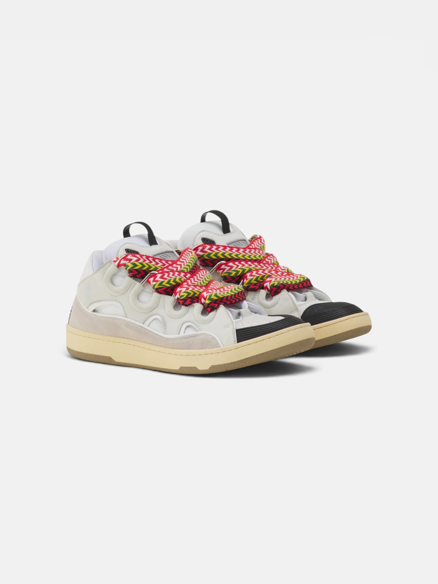 Lanvin Lanvin Curb Sneaker White Blanc – close-up detail view in premium quality with AA+ craftsmanship