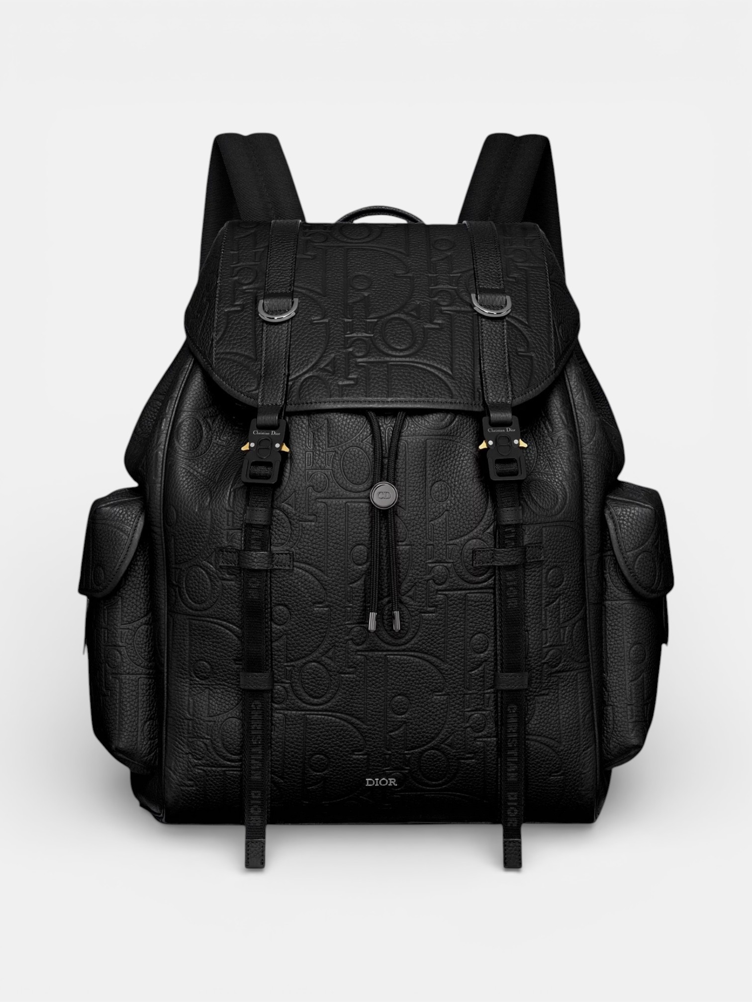 Dior Dior Hit the Road Backpack with Flap Black – side profile view in premium quality with AA+ craftsmanship