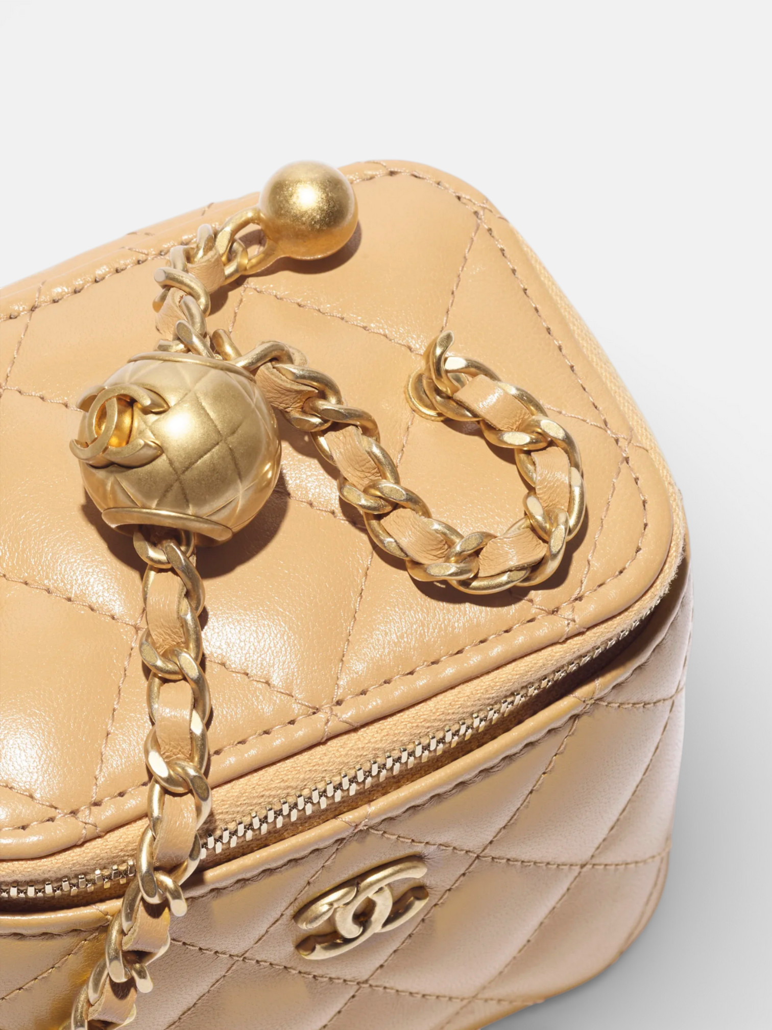 Chanel Chanel Mini Vanity Bag – close-up detail view in premium quality with AA+ craftsmanship