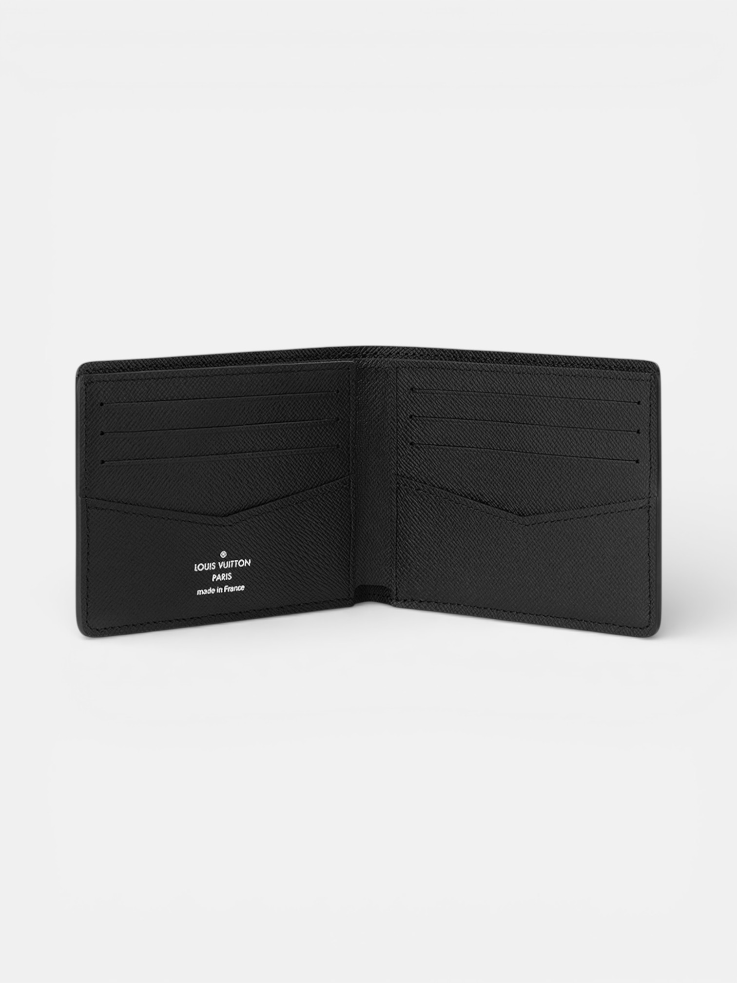 Louis Louis Vuitton Slender Wallet Damier Graphite – close-up detail view in premium quality with AA+ craftsmanship