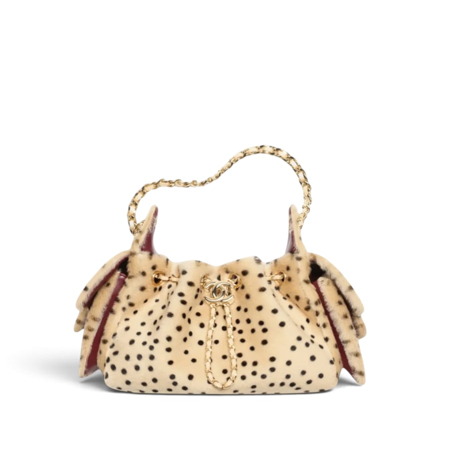 Chanel 25 Mini in Light Beige & Black Lambskin - Preview