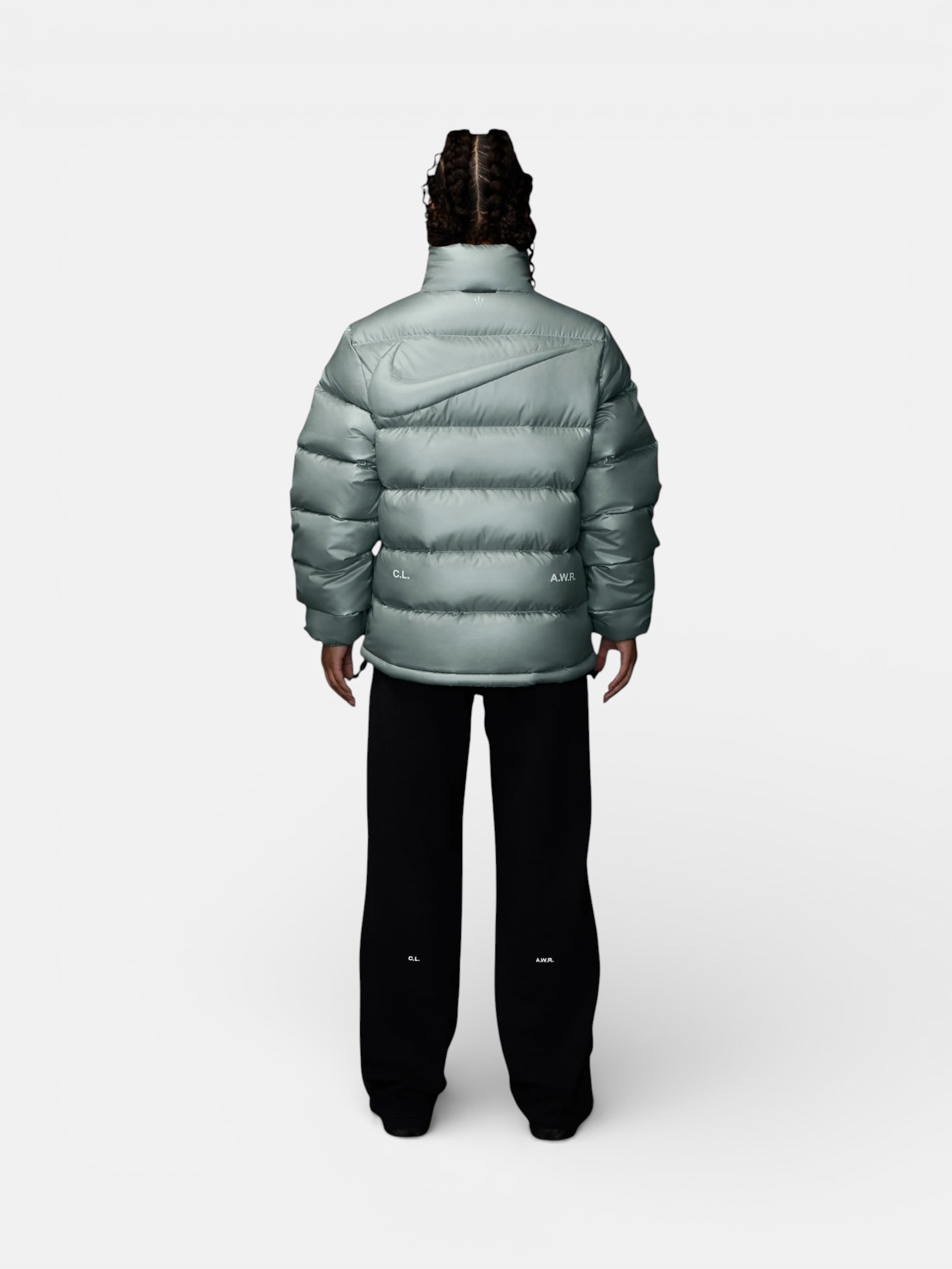 Nike Nike Nocta Sunset Puffer Jacket Mica – detail view in premium quality with AA+ craftsmanship
