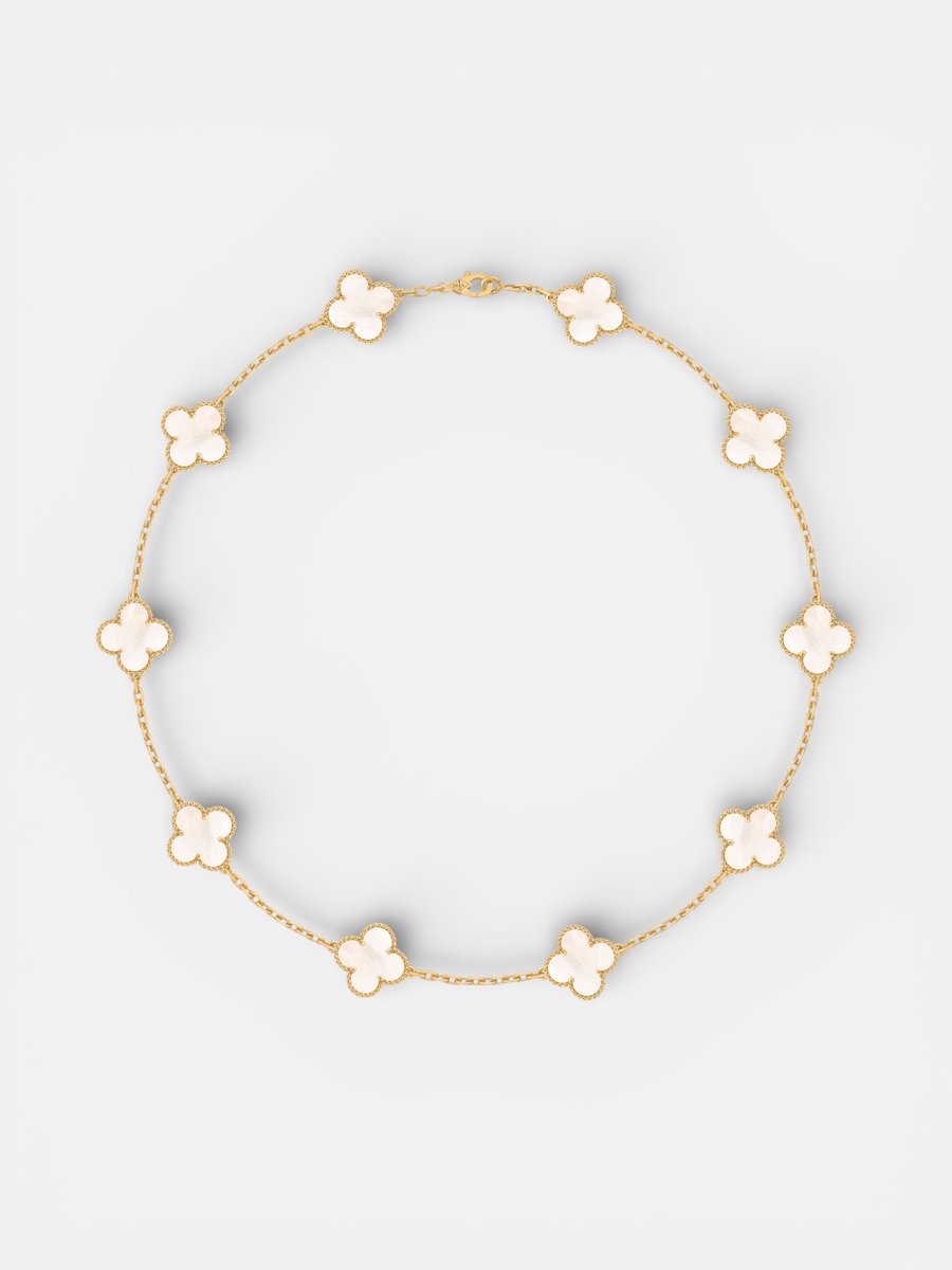 Van Cleef Alhambra Necklace Gold Pearl - Preview